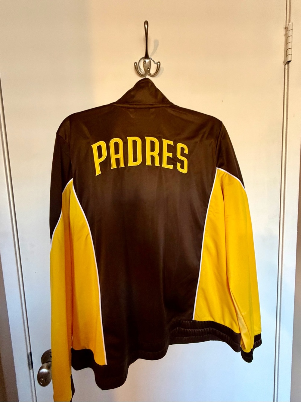 PADRES SAN DIEGO XLUnisex Brown and Yellow Team Jacket